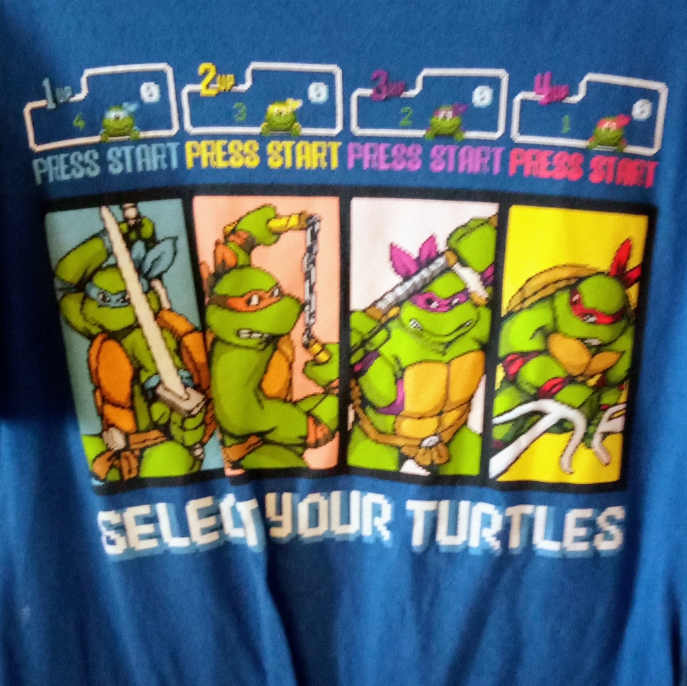TMNT T-shirt 'Select Your Turtles' Men's Size Large